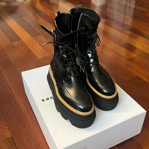 Sacai | Shoes | Sacai Wingtip Engineer Sock Boot | Poshmark